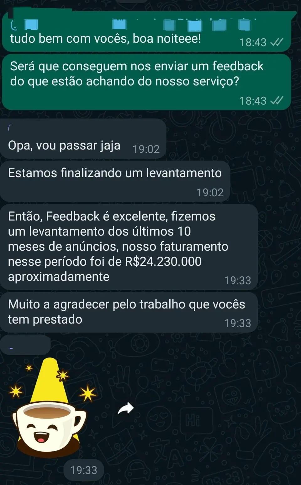 Depoimento real de cliente da Ômega Fest — Mais contratos em sequência